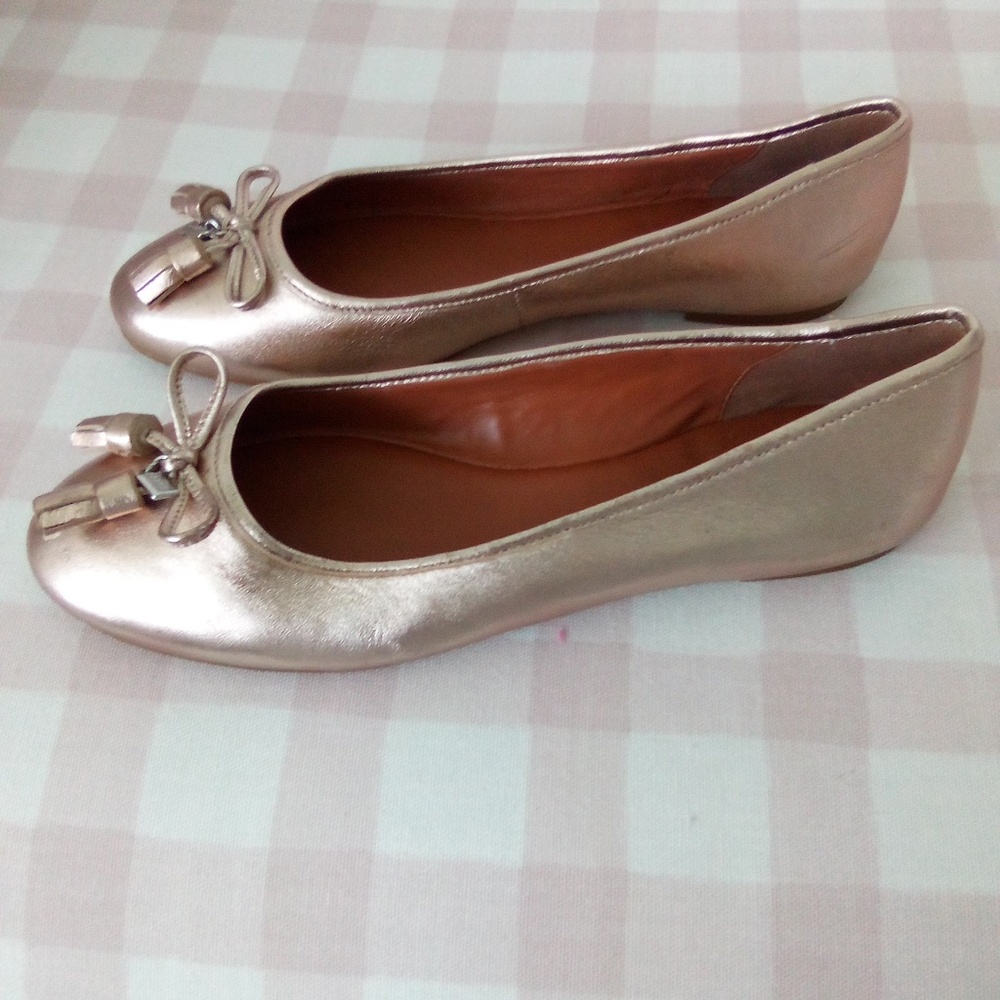 Coach leather flats